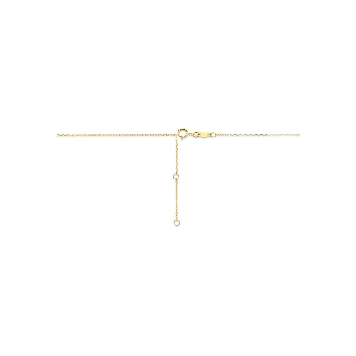 14k Geelgouden Collier met Synthetische Edelstenen
