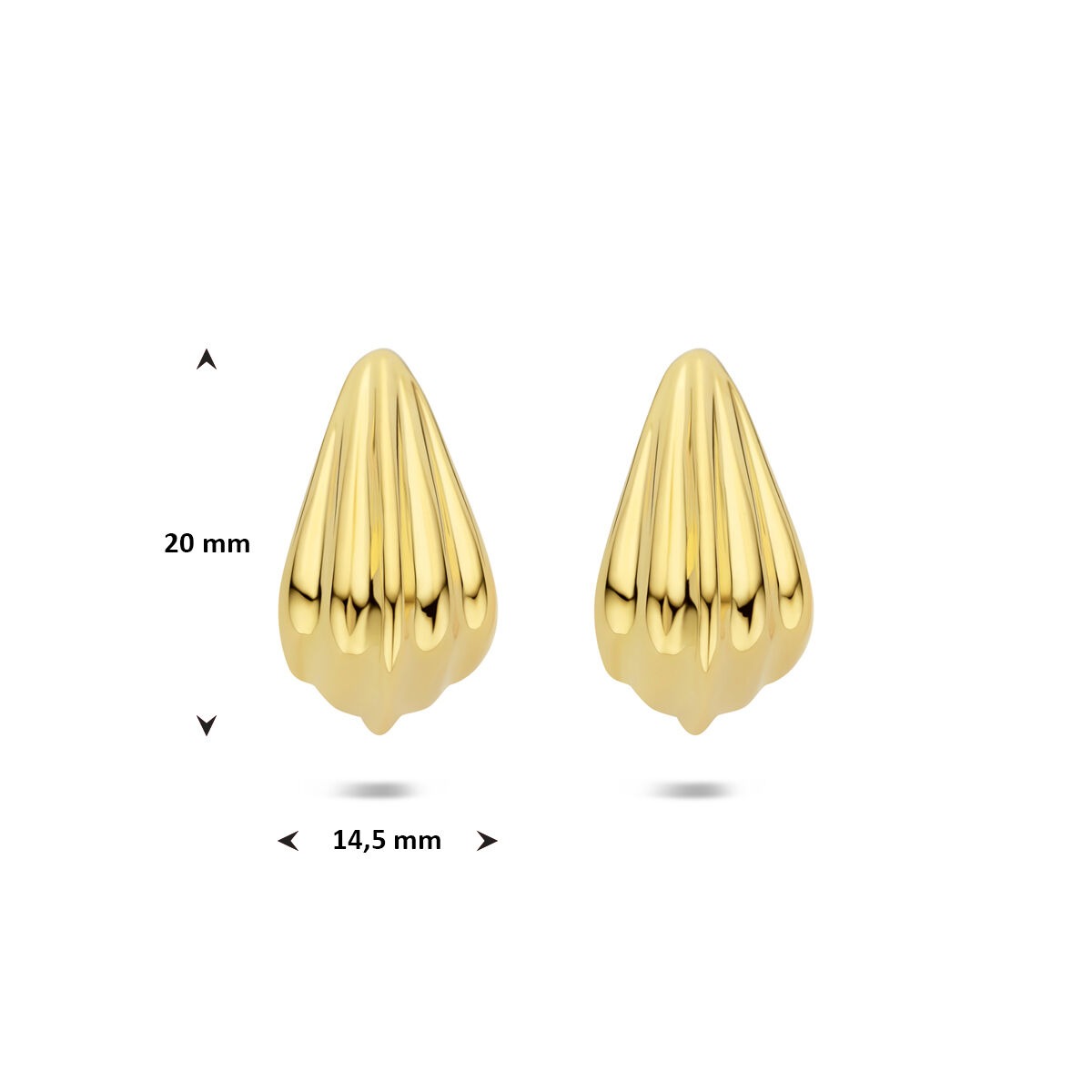 Verguld zilveren stekeroorringen – verfijnde gouden touch