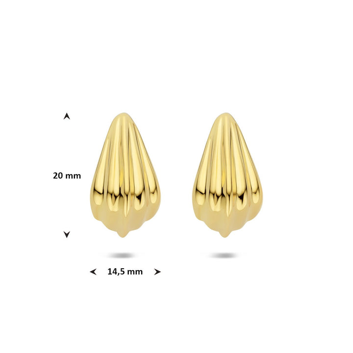 Verguld zilveren stekeroorringen – verfijnde gouden touch