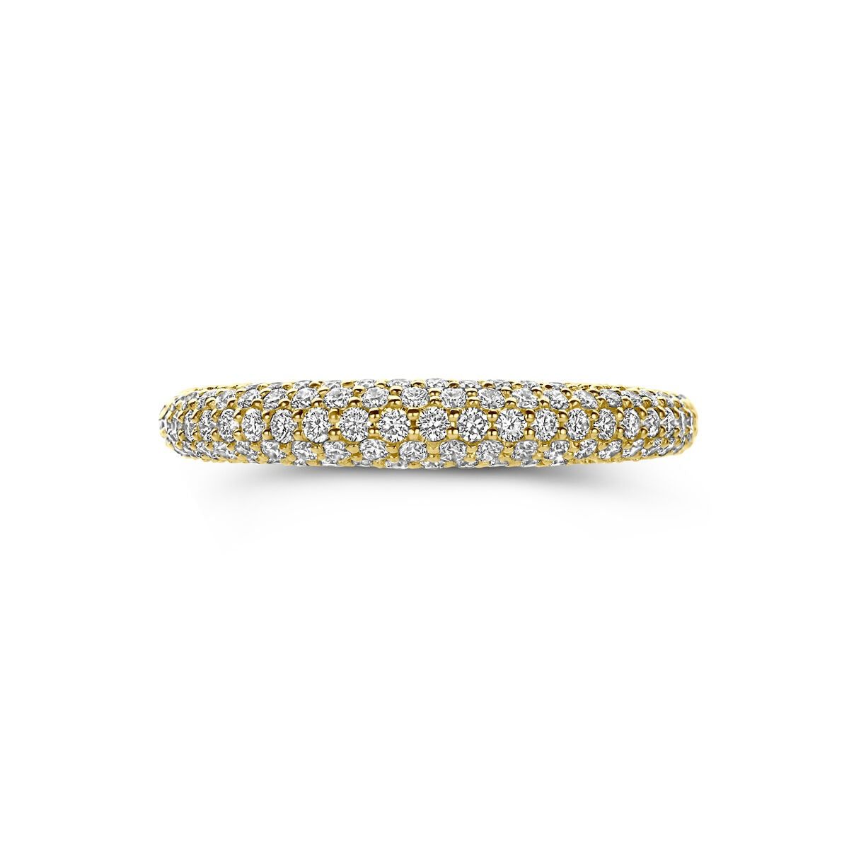 14k Geelgouden ring met diamant