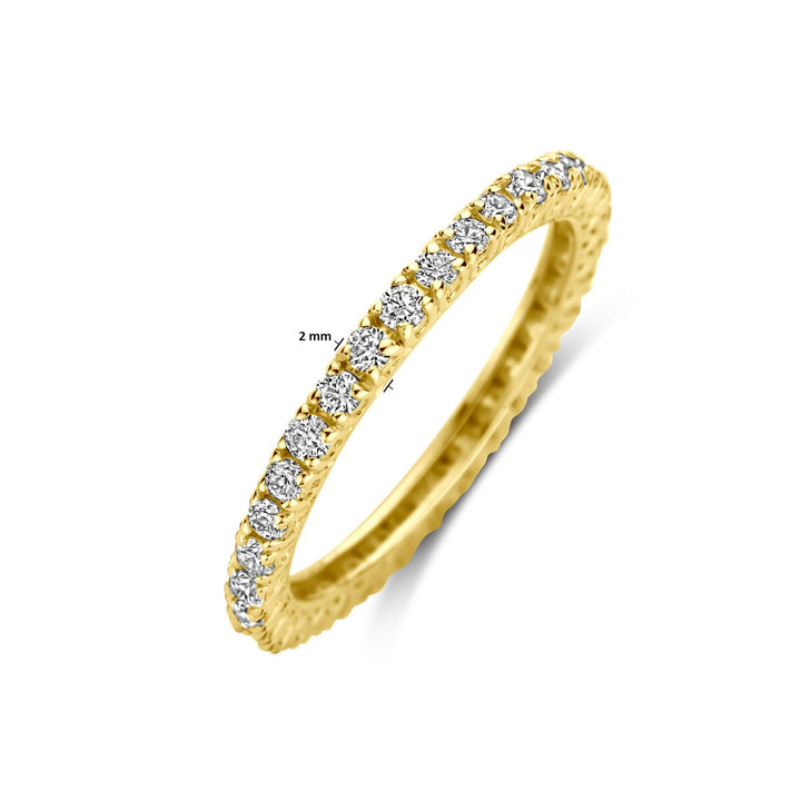 14k Geelgouden Alliance Ring met Diamant – 0.70 ct
