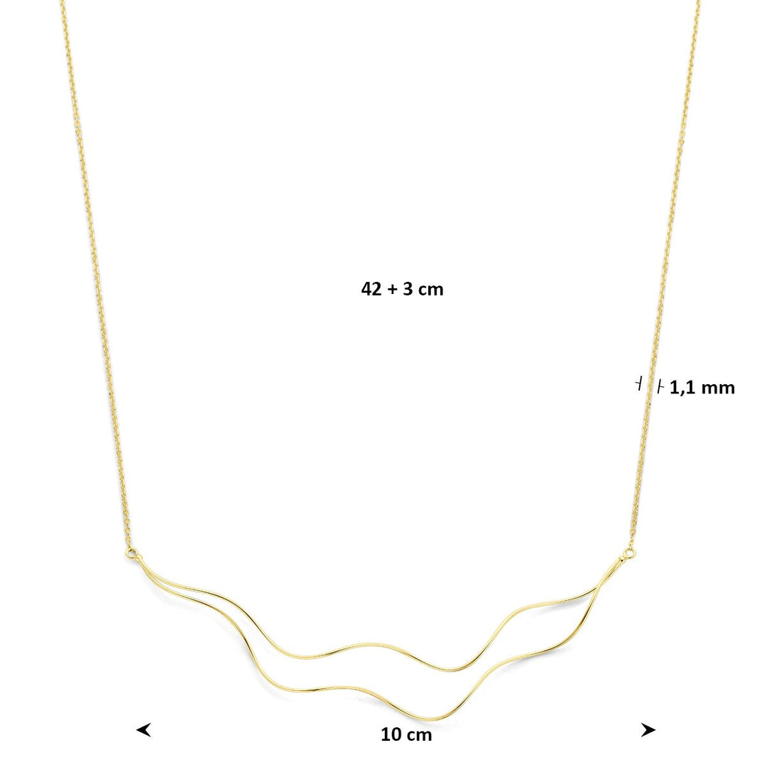 14k Geelgouden collier