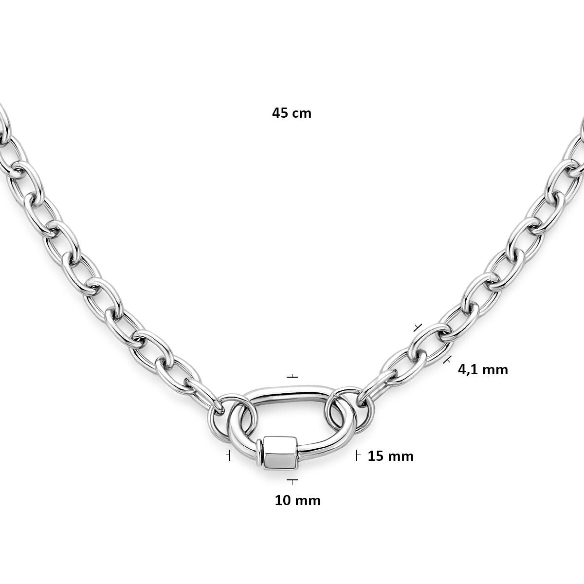 925 Zilveren ketting met connector