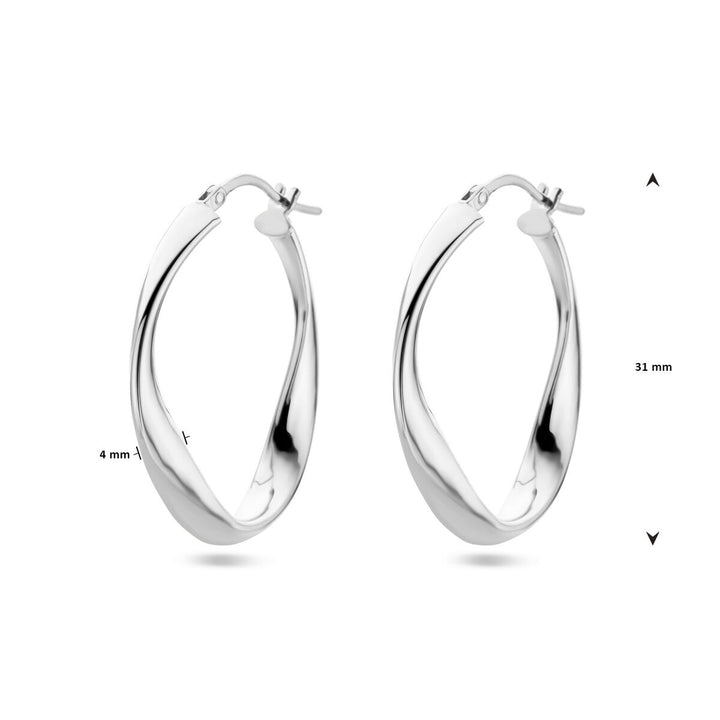 Ohrringe Silber rhodiniert