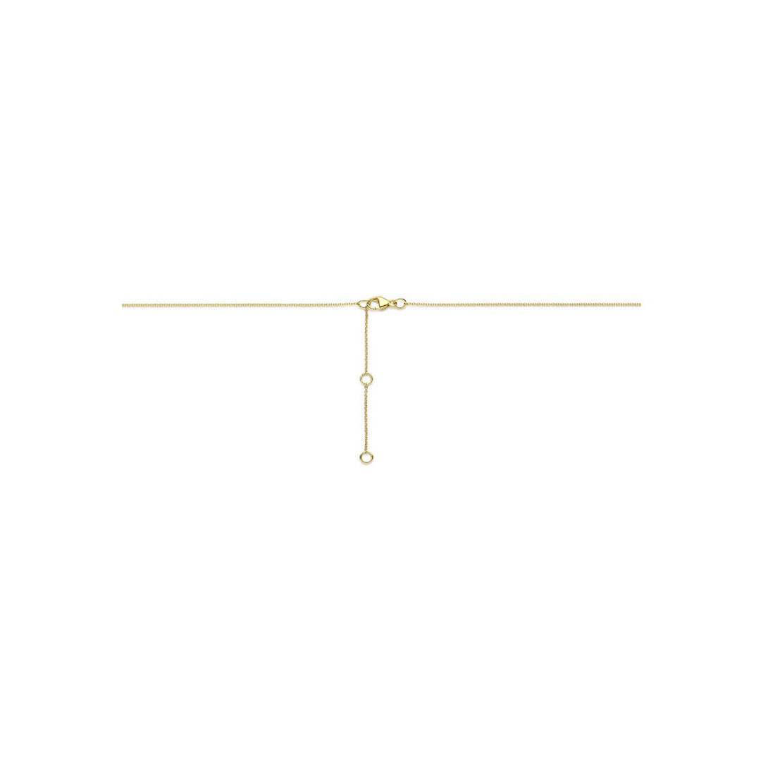 14k Gouden ketting met lab grown diamant