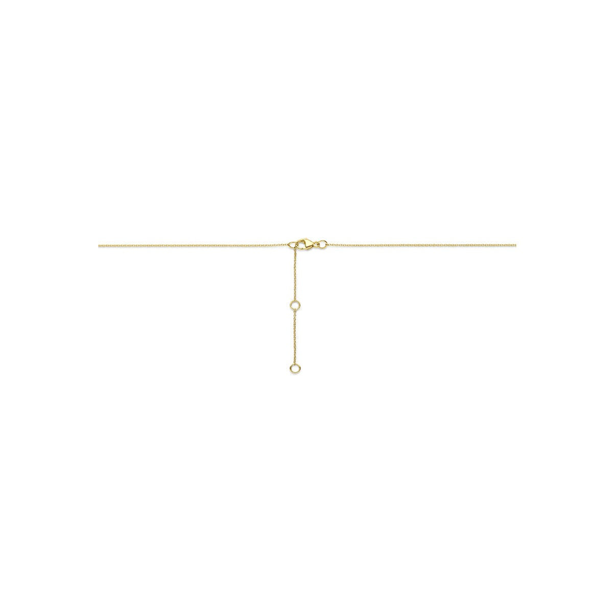 14k Gouden ketting met lab grown diamant