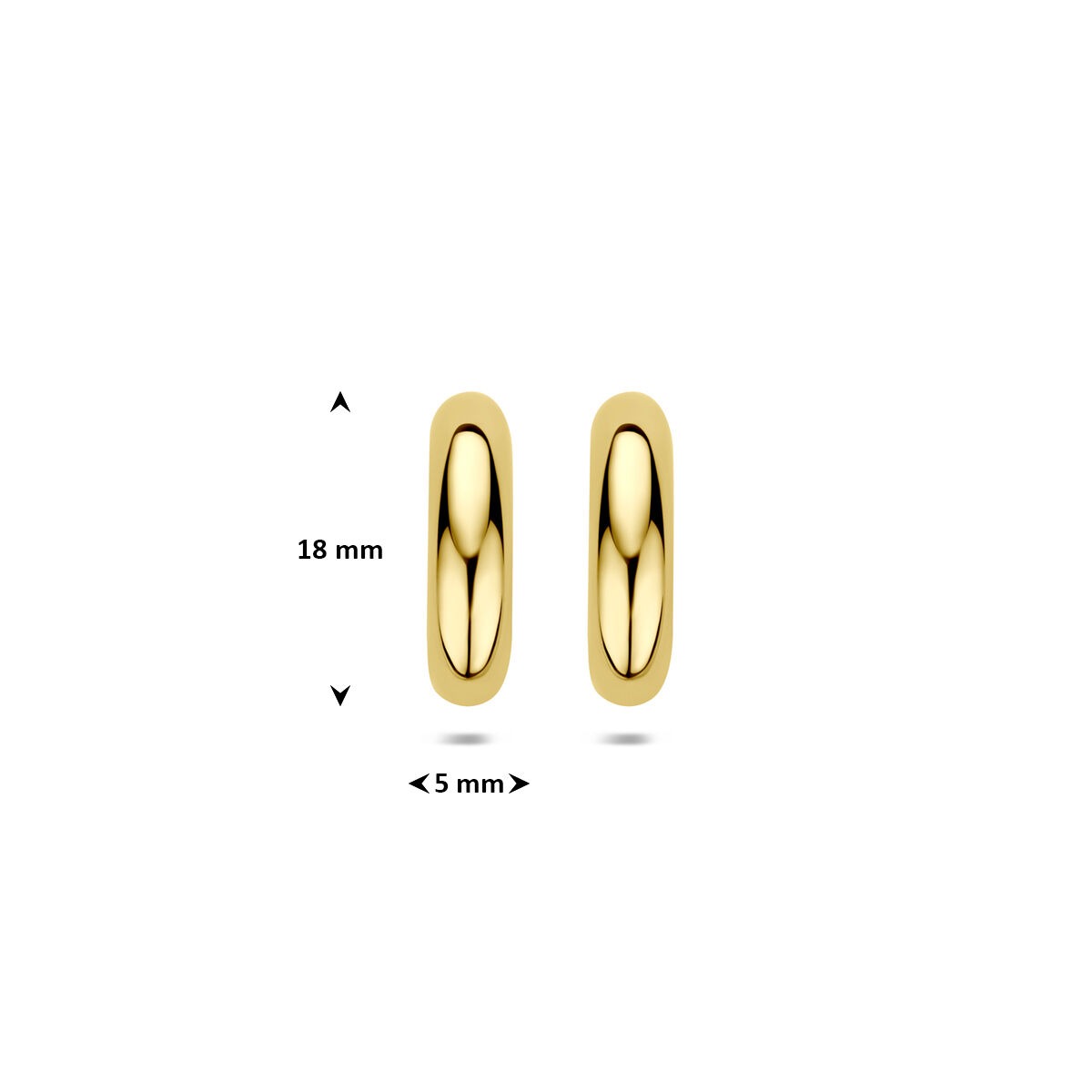 14k Geelgouden stekeroorringen
