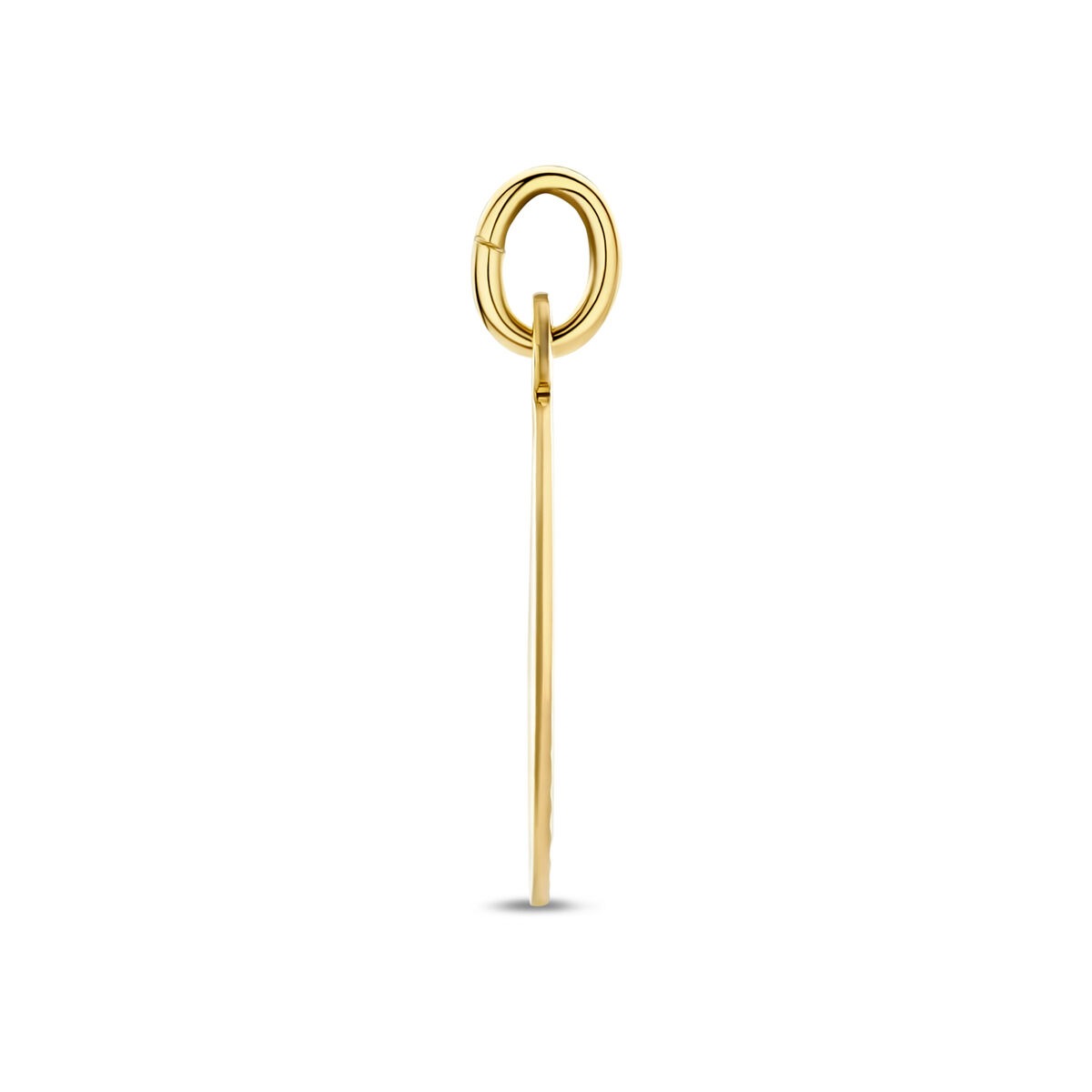 9k geelgouden hanger kinderkopje rond