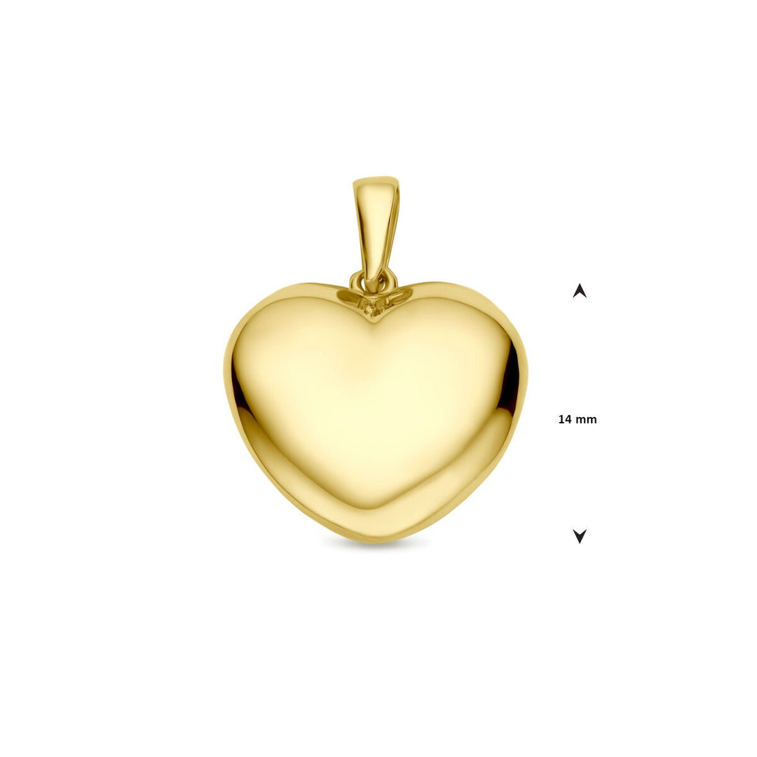 14k geelgouden hartjeshanger – symbool van liefde