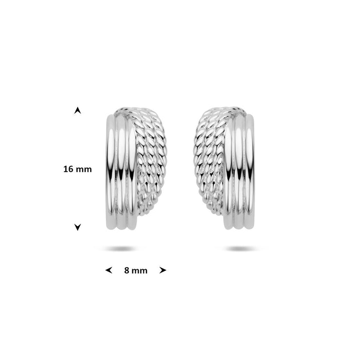 Gerhodineerd Zilveren Stekeroorringen