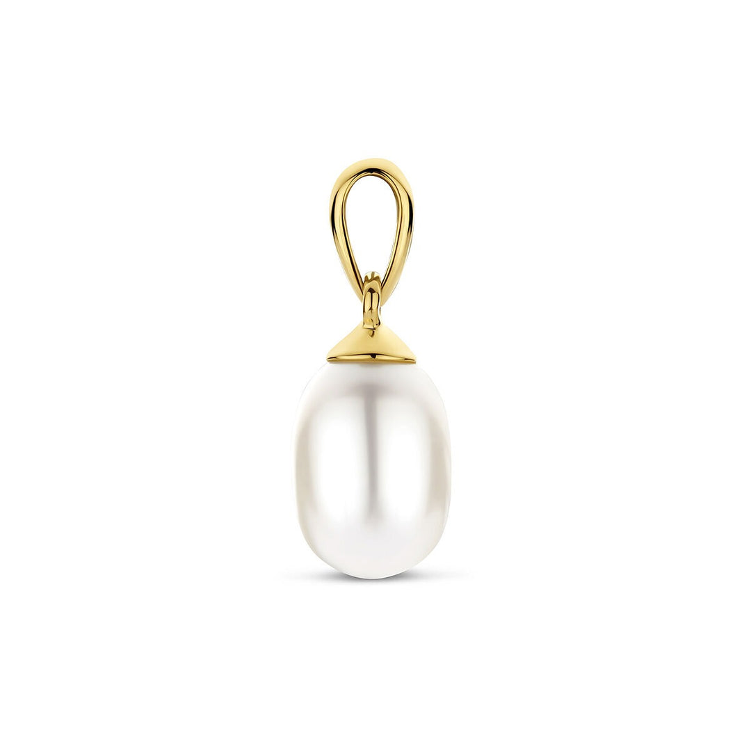 9k Geelgouden hanger met parel