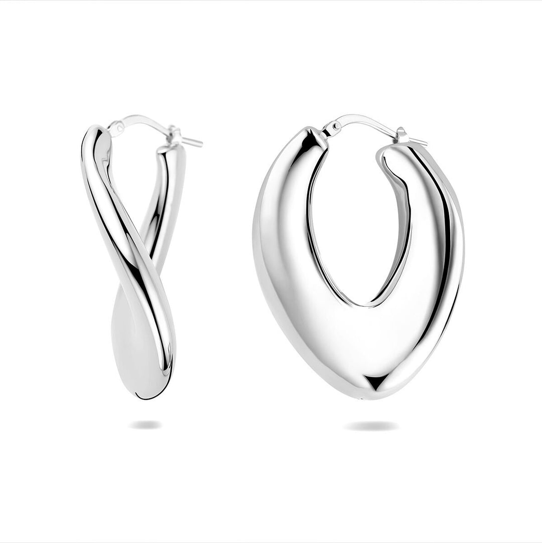 Zilveren oorringen – gerhodineerd 925 zilver