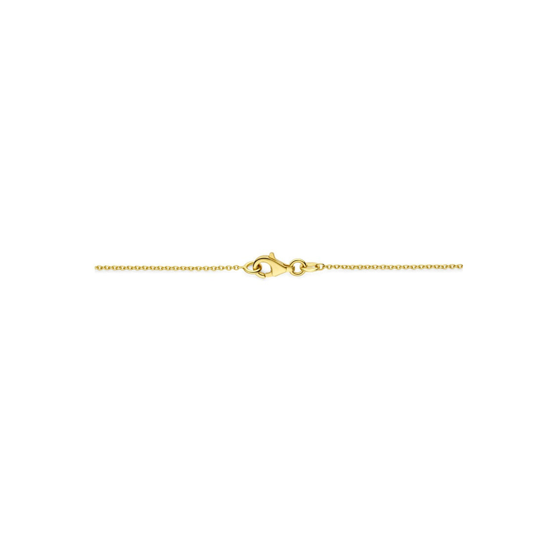 Gouden ketting met topaas – 14k geelgoud