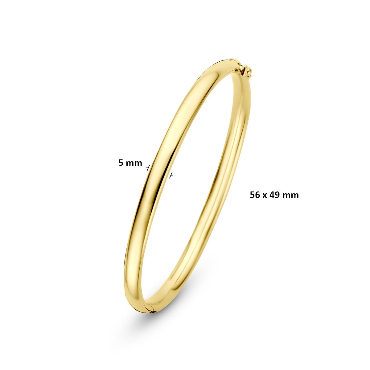 14k Geelgouden Silgold Bangle 5 mm Dames