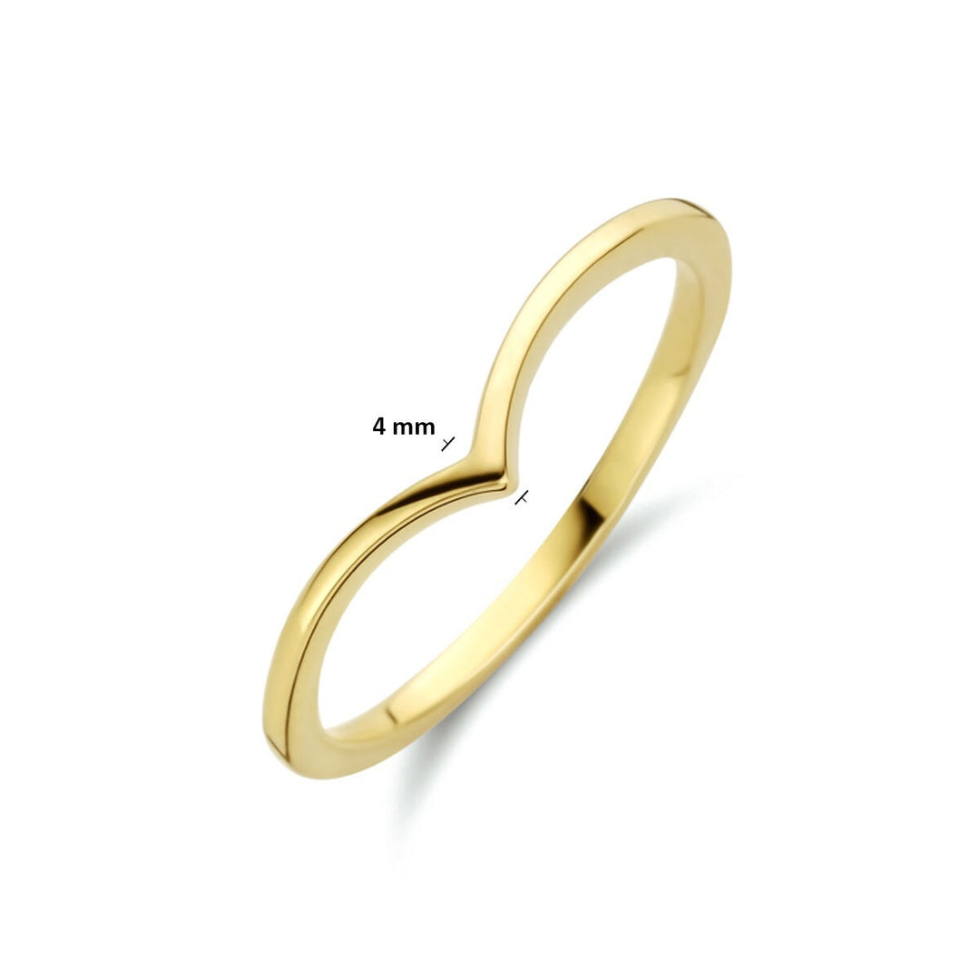 9k Geelgouden Ring 4mm