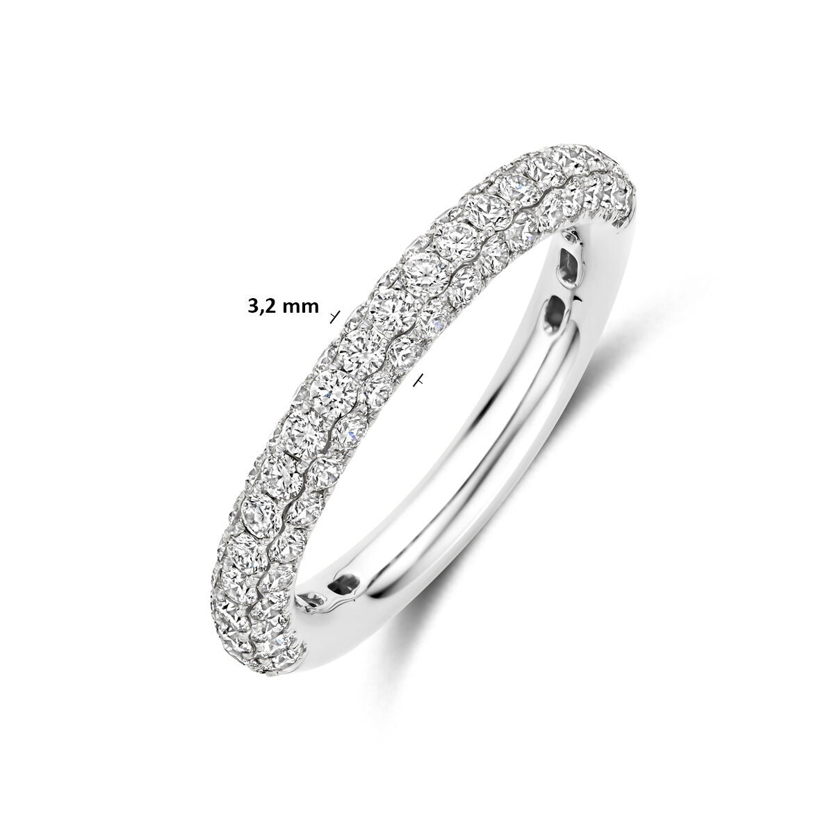 14k witgouden ring met diamant 1.24ct