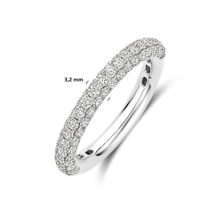 14k witgouden ring met diamant 1.24ct