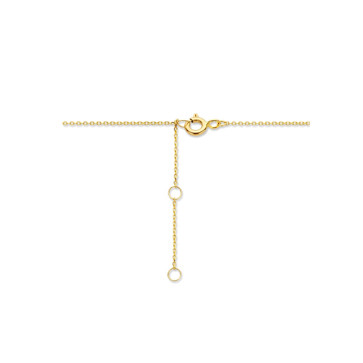 Gouden ketting met veer – 9k geelgoudkleurig