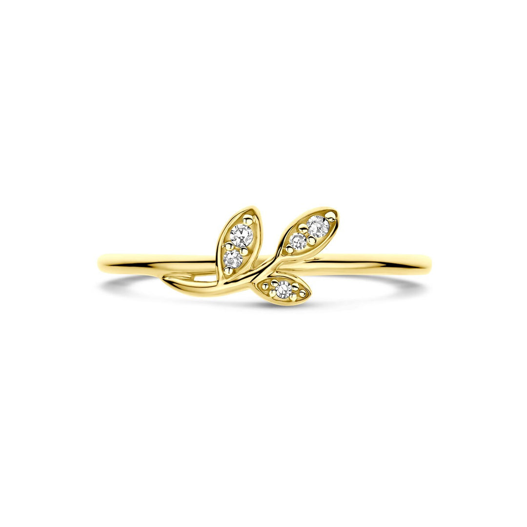 Gouden ring met diamant – 14k