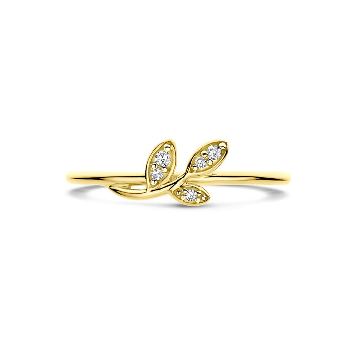 Gouden ring met diamant – 14k