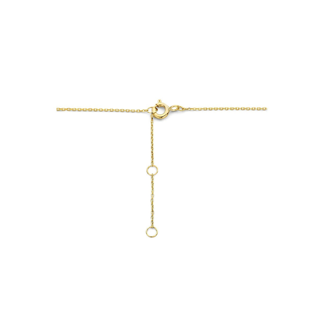 9k Geelgouden klaver ketting