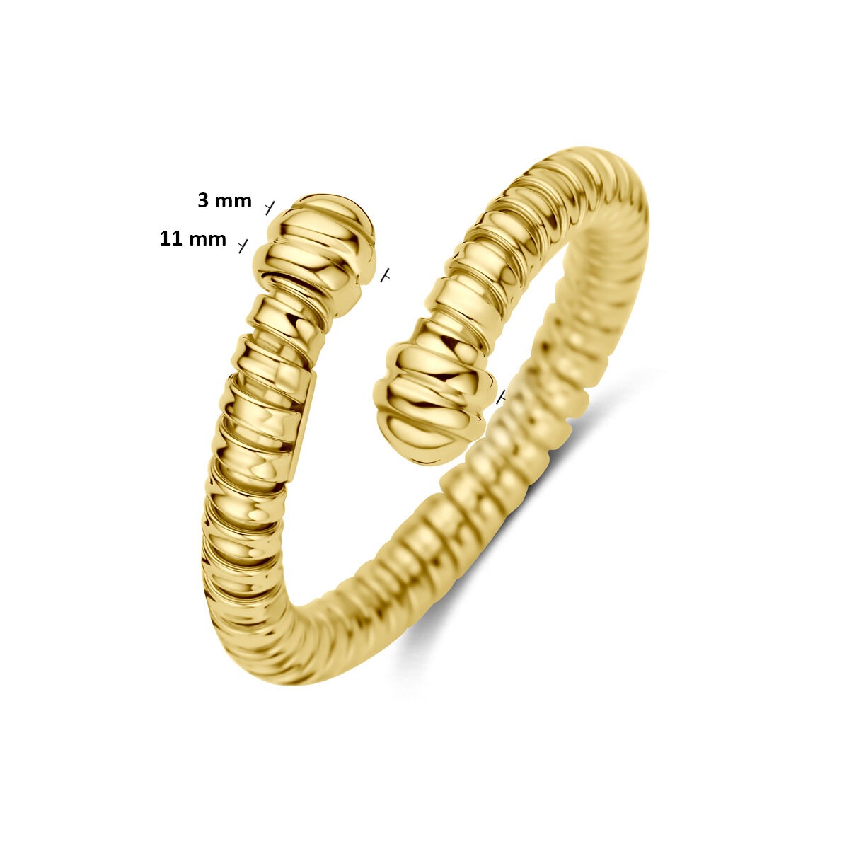 14k Geelgouden Ring 11 mm Dames