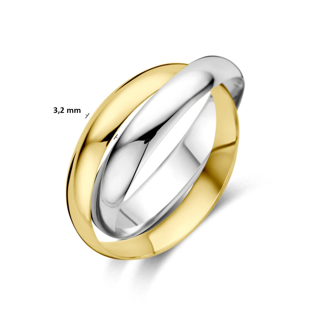 14k bicolor gouden ring