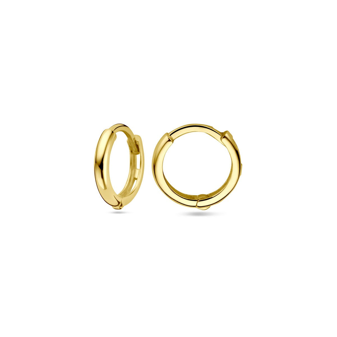 Geelgoudkleurige klapoorringen – 9k