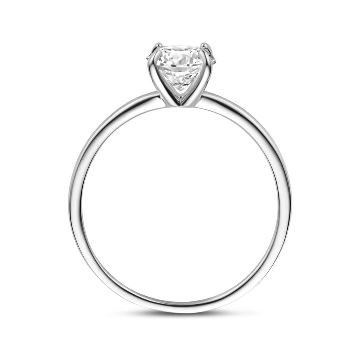 Zilveren ring met zirkonia – gerhodineerd 925 zilver