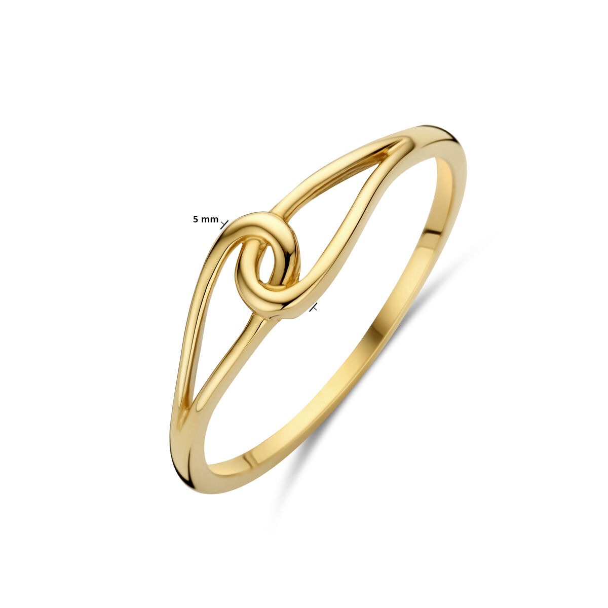 9k Geelgouden Ring 5 mm