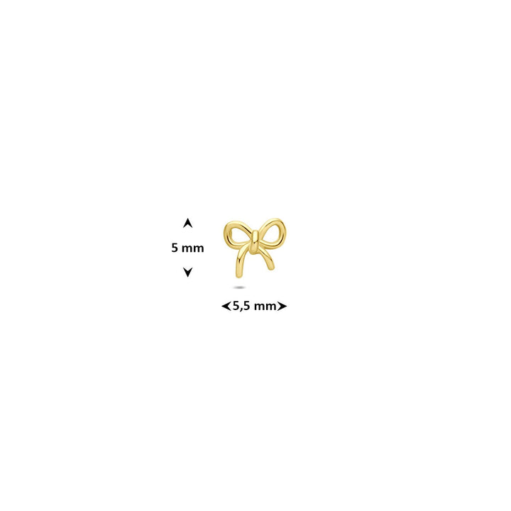 9k Gouden piercing strik