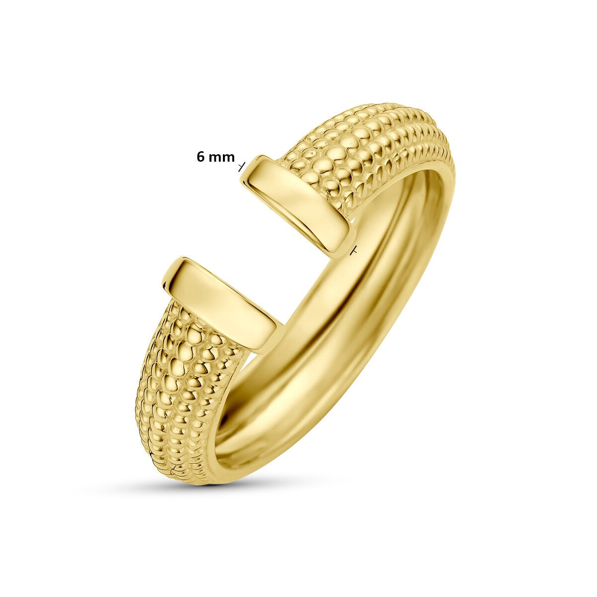 14k geelgouden dames ring