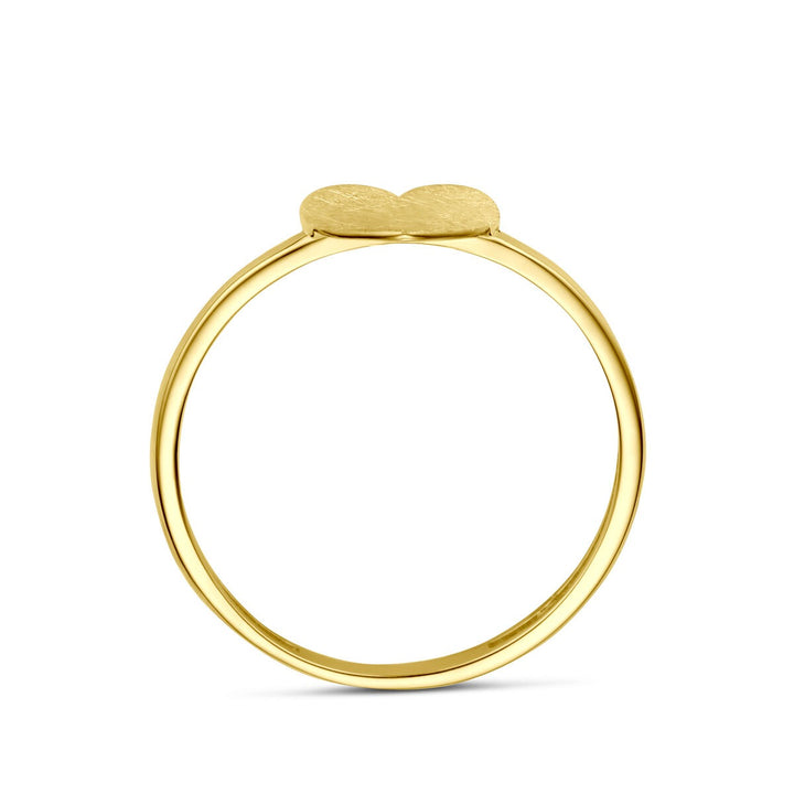 Gouden ring met hartje – 14k geelgoud