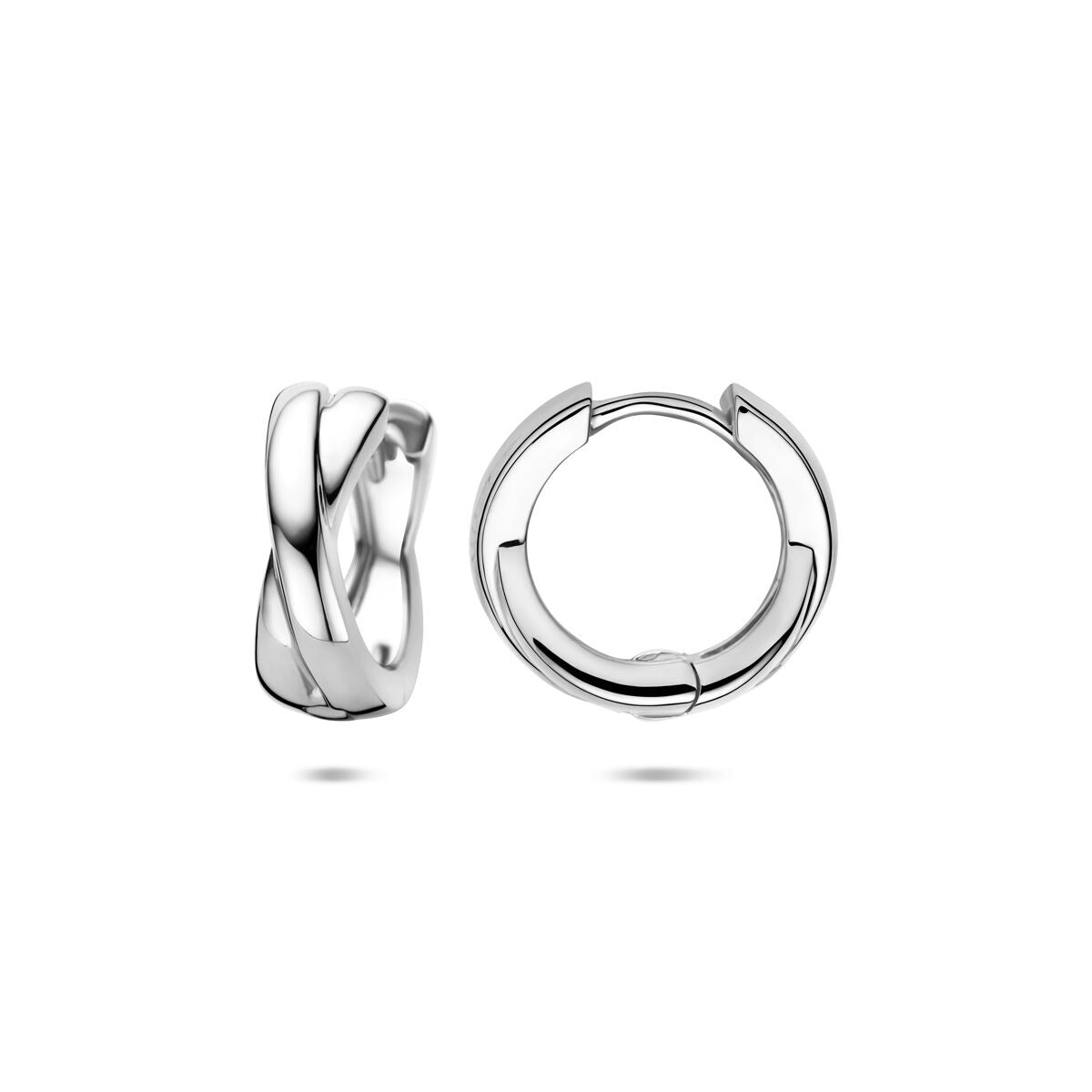 Zilveren klapoorringen dames – 15 x 5.5 mm