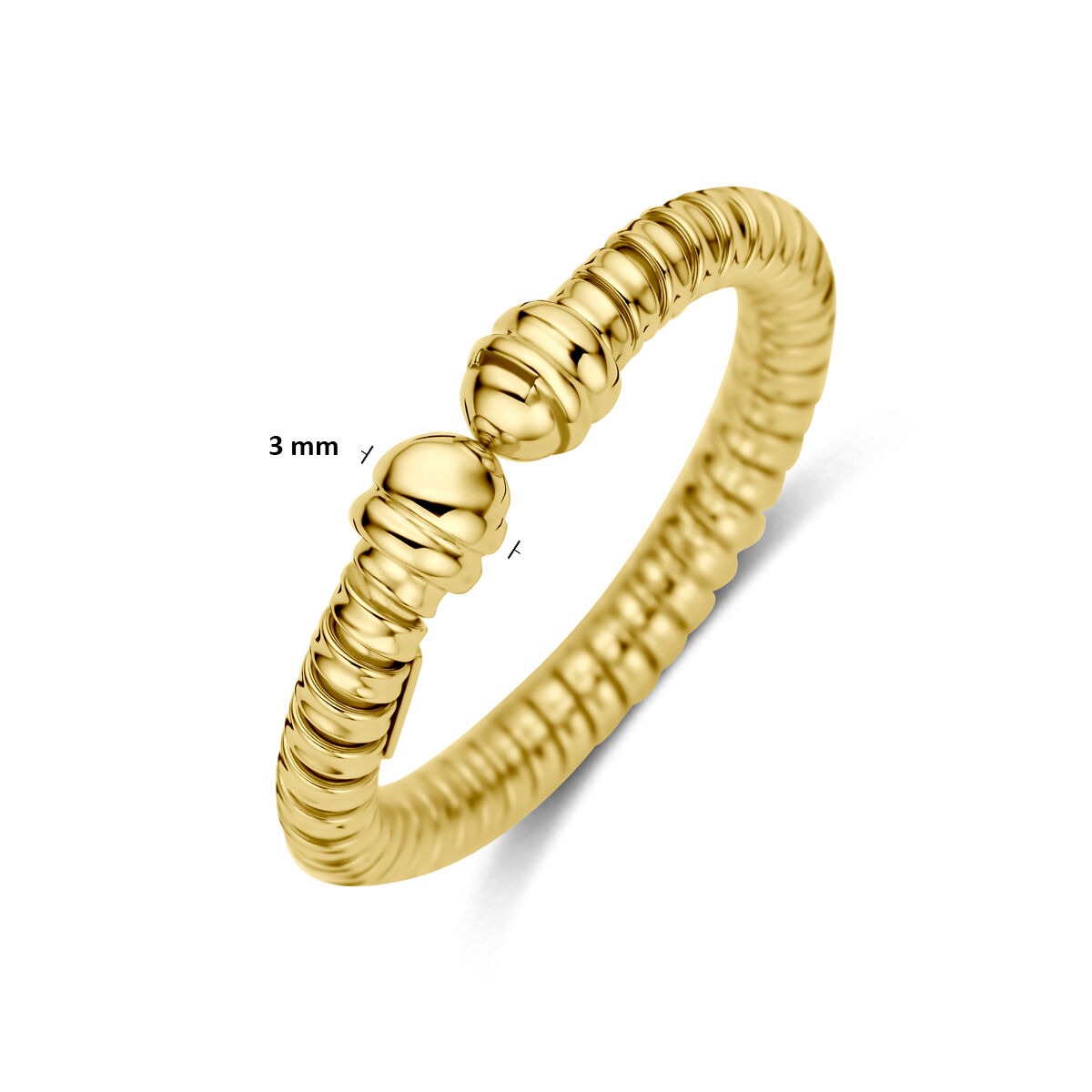 14k Geelgouden Ring 3 mm Dames