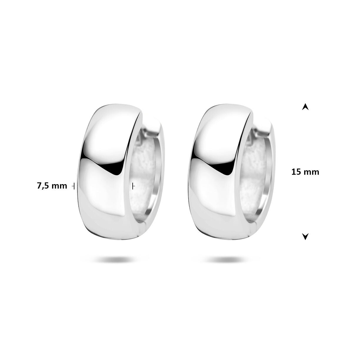 925 Zilveren klapoorringen