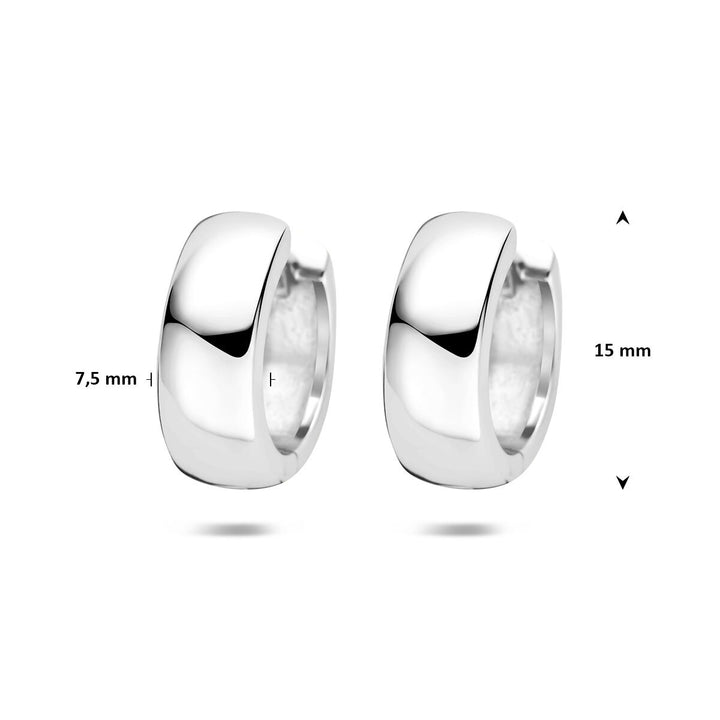 925 Zilveren klapoorringen