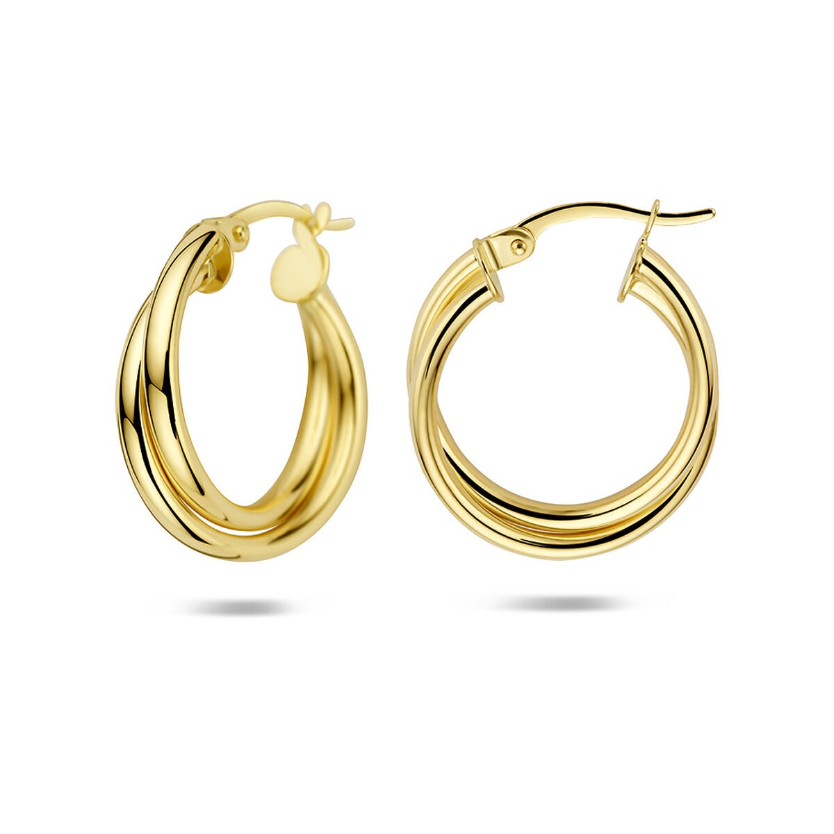 14k Geelgouden oorringen dames