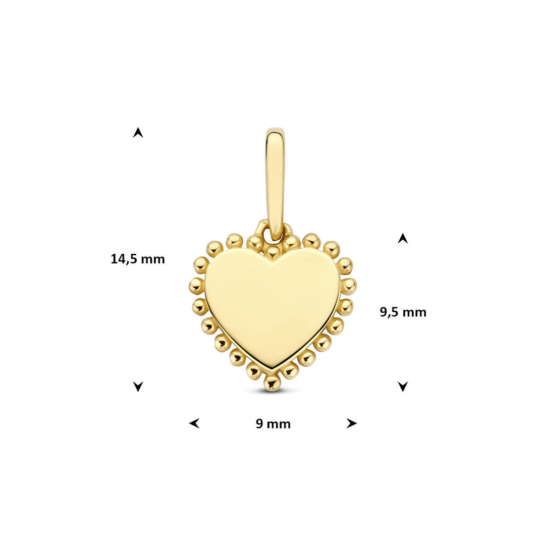 14k Geelgouden Hart Hanger