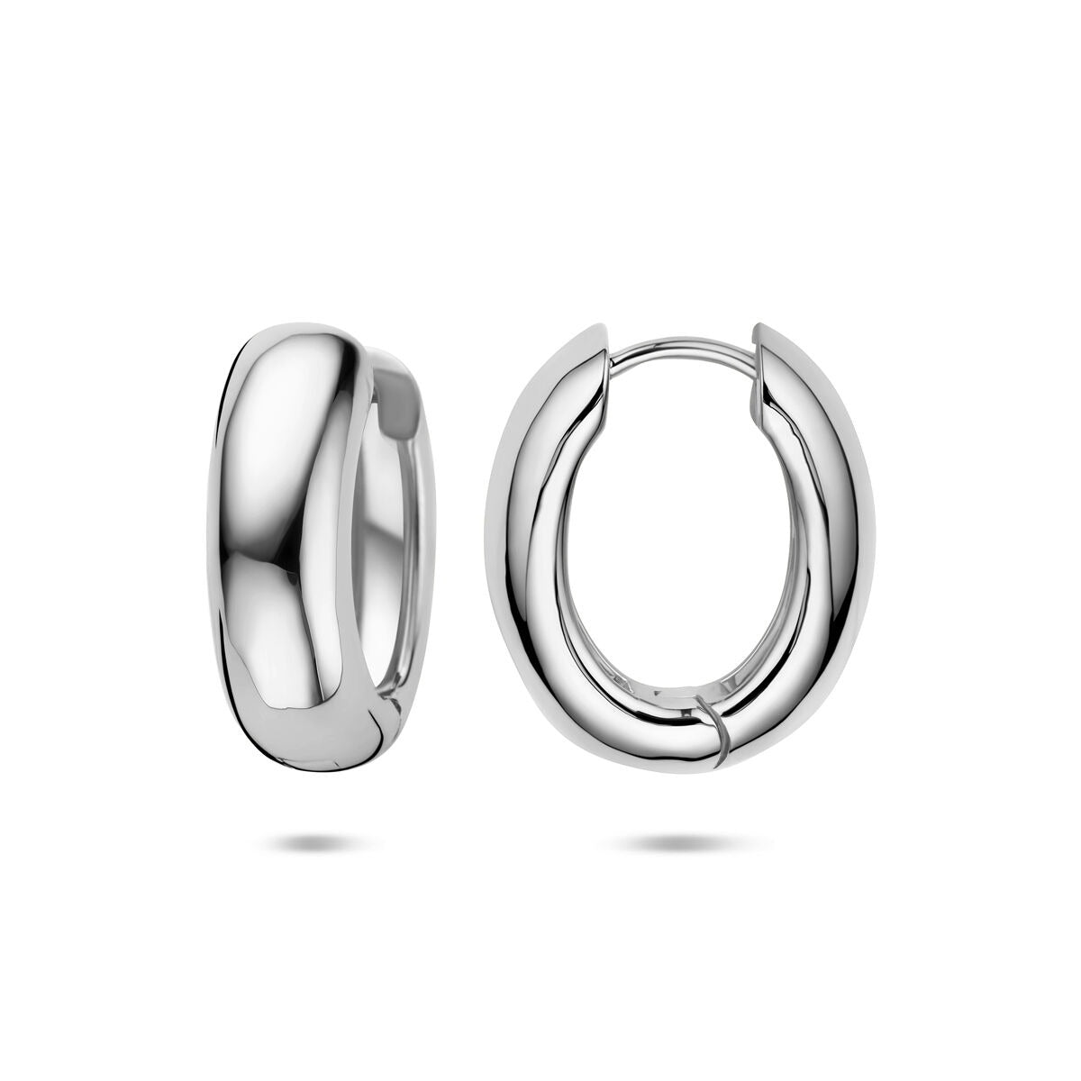 Zilveren klapoorringen dames – 20 x 17 mm