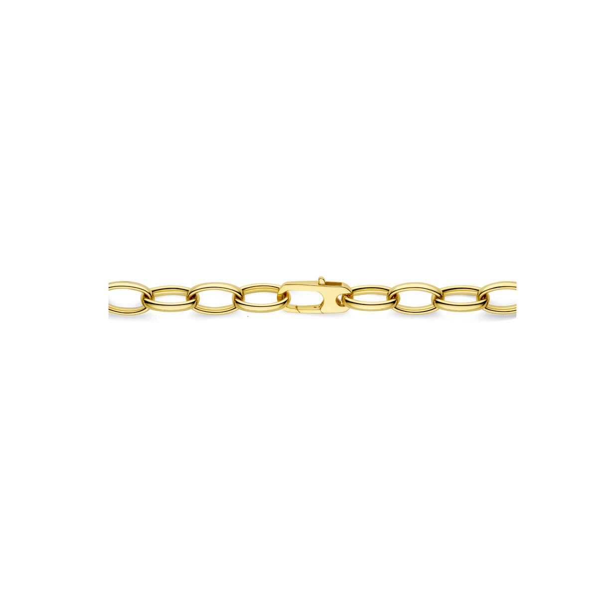 Gouden dames ketting – 14k anker schakel 8 mm