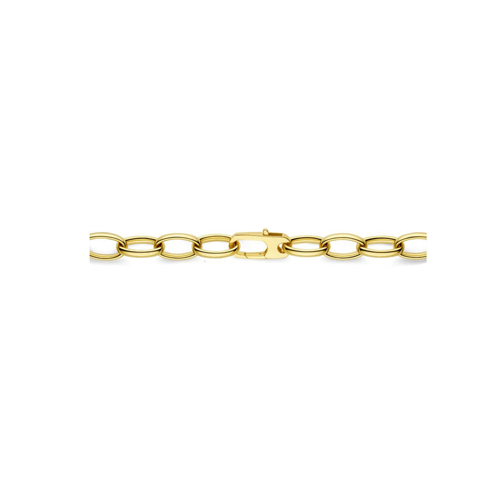 Gouden dames ketting – 14k anker schakel 8 mm