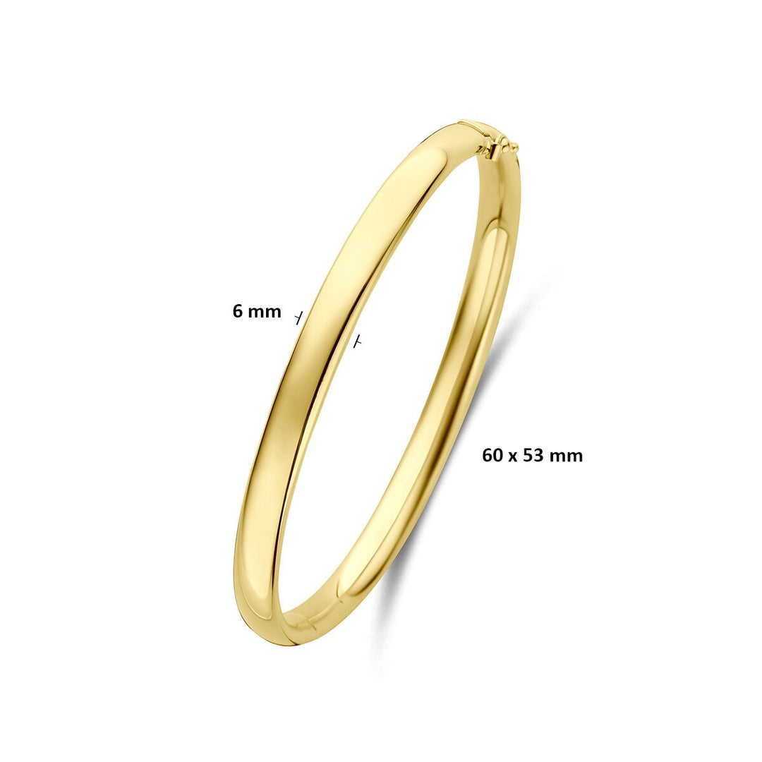 14k Geelgoud Silgold Bangle Armband