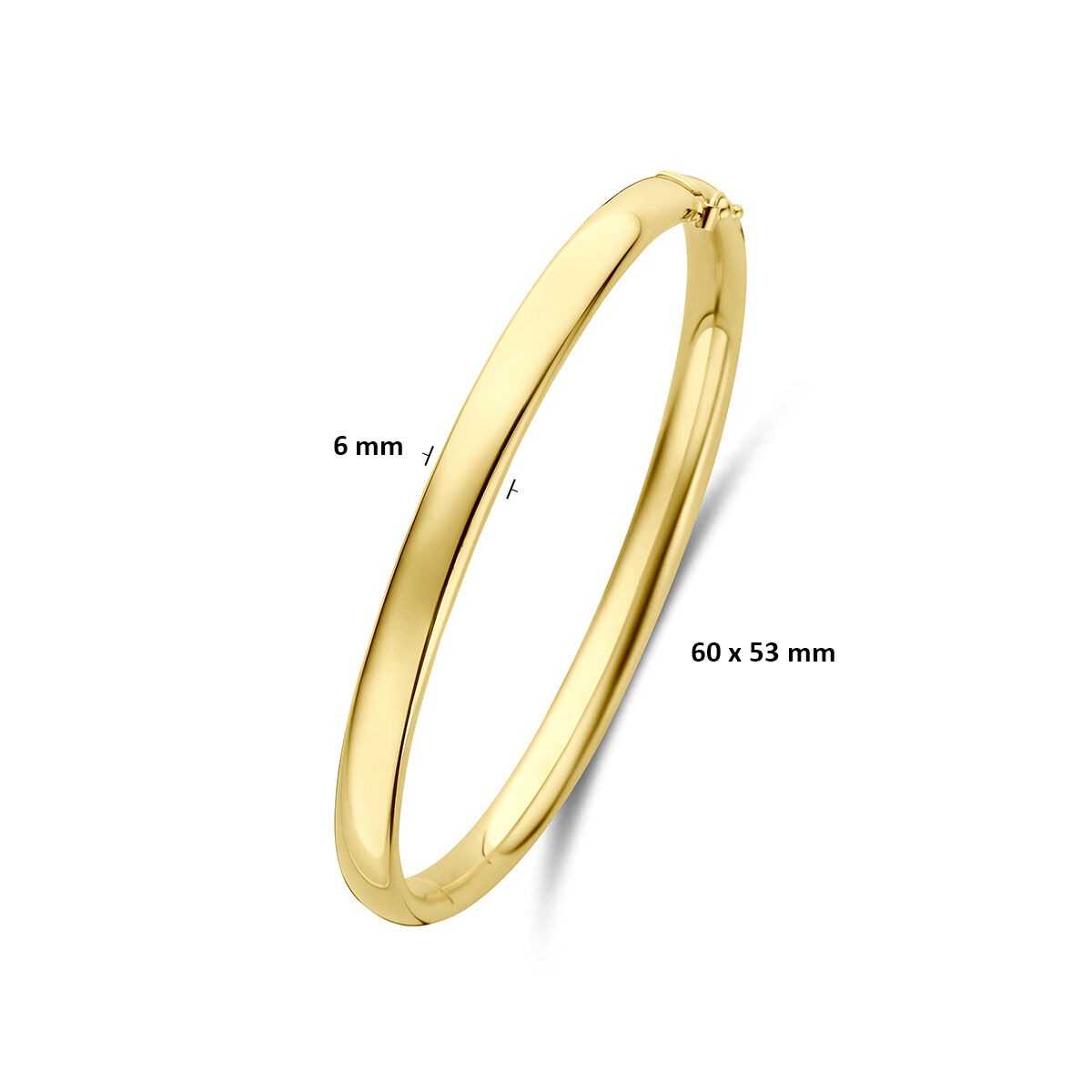 14k Geelgoud Silgold Bangle Armband