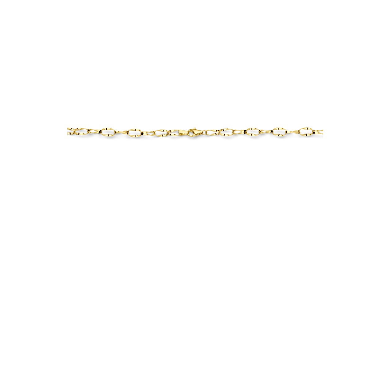 Gouden dames collier – 14k anker schakel