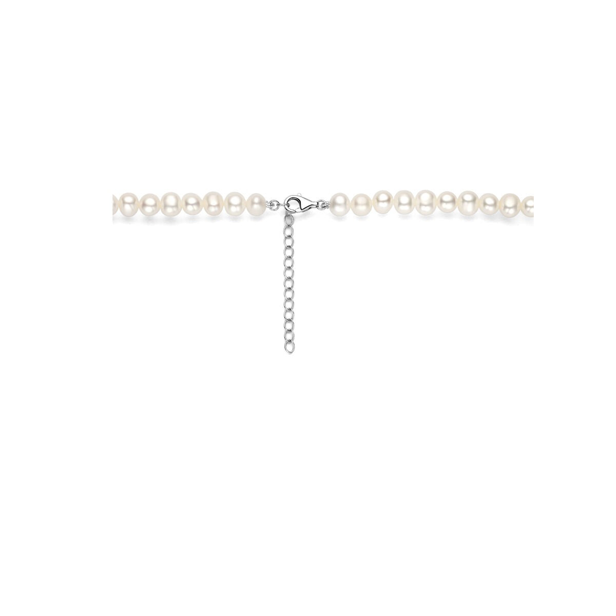 Zilveren ketting met parel – gerhodineerd 925 zilver
