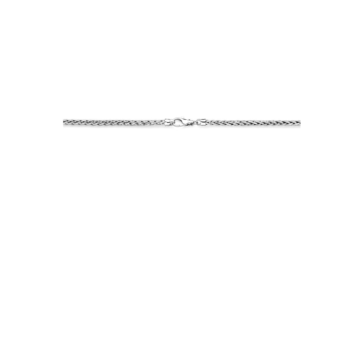 Zilveren ketting vossestaart – gerhodineerd