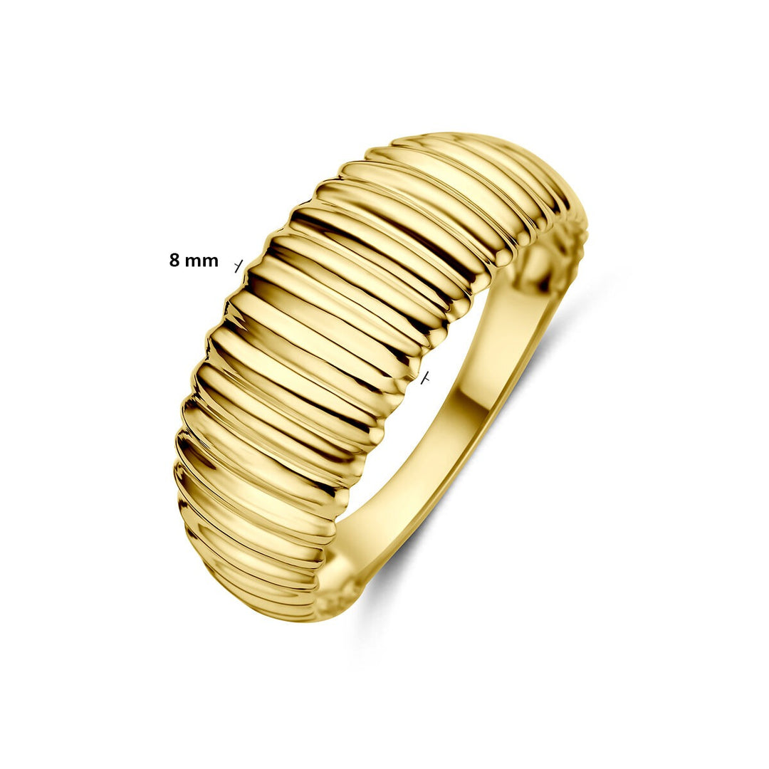 14k Geelgouden ring 8 mm