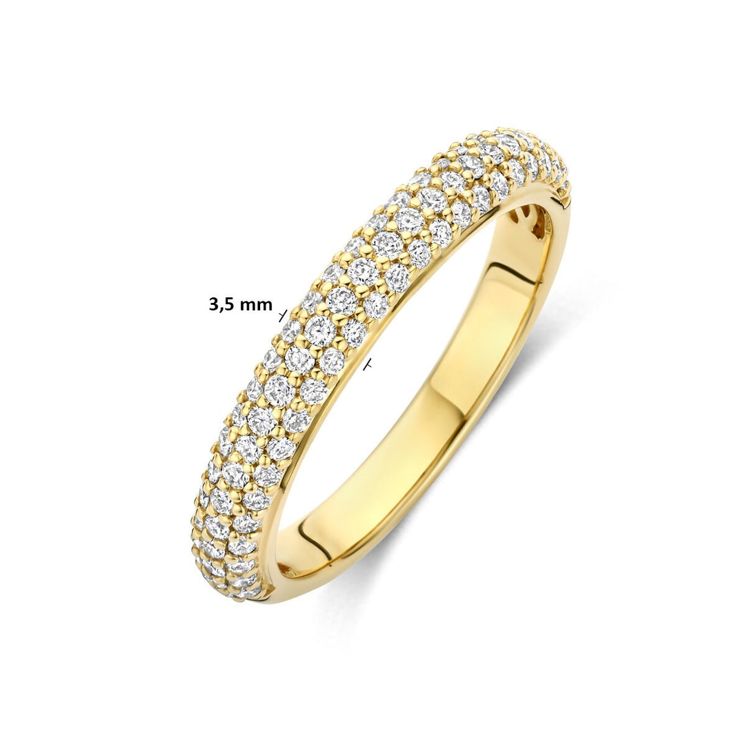 14k Geelgouden Ring met Lab Grown Diamant 0.48 ct