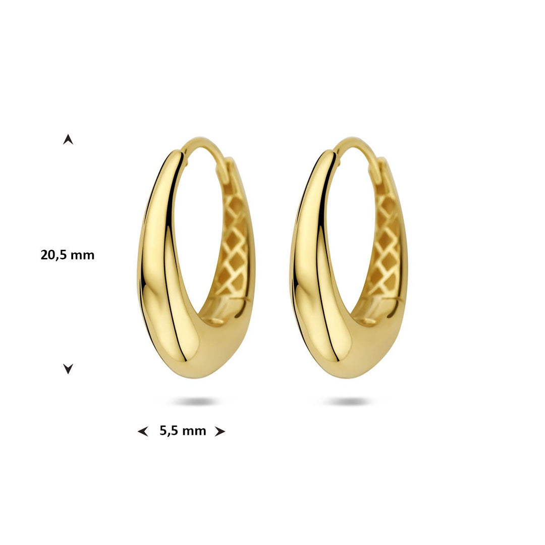 14k Geelgouden oorringen dames